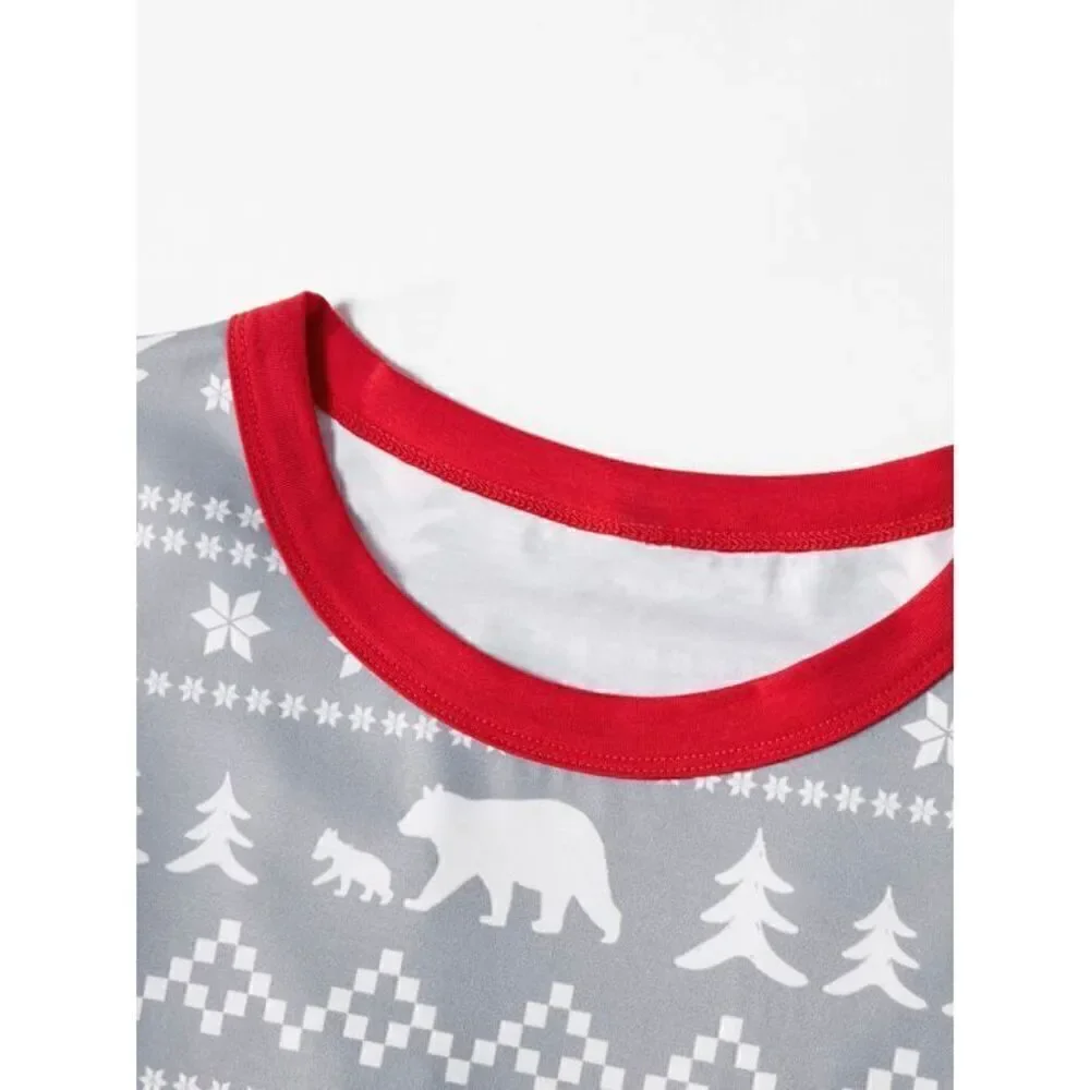 NEW PatPat Toddler Kids 3/4 2-piece Pajama & Hat Holiday Set